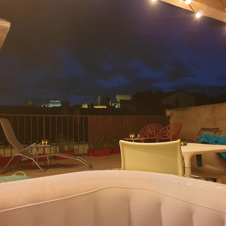 Maison Intra Muros, Terrasses Avec Vue Jaccuzzi Et Garage Avignon Kültér fotó